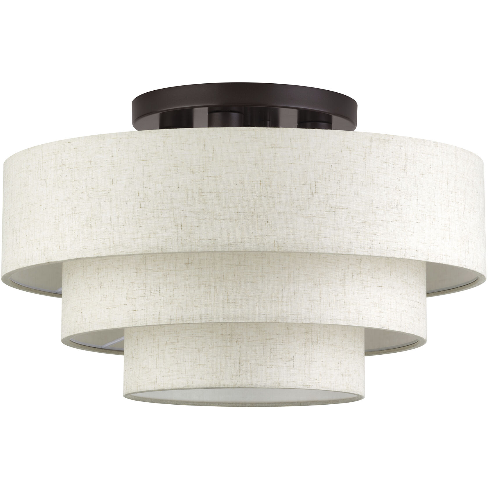 Manorwood 4 Light 21 inch English Bronze Semi Flush Mount Ceiling Light, Extra Large
