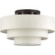 Manorwood 4 Light 21 inch English Bronze Semi Flush Mount Ceiling Light, Extra Large