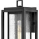 Coastal Elements Republic Outdoor Wall Mount Lantern in Black, Non-LED, Estate Series