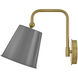 Blake LED 8 inch French Gray Sconce Wall Light