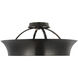 Thomas O'Brien Garland LED 20 inch Aged Iron Dual Lit Ring Semi-Flush Mount Ceiling Light