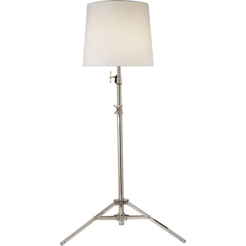 Thomas O'Brien Studio Tri 53.5 inch 75.00 watt Polished Nickel Floor Lamp Portable Light in Linen