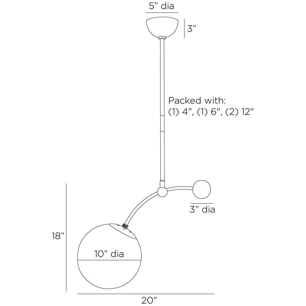 Christina 1 Light Matte Swirl Pendant Ceiling Light
