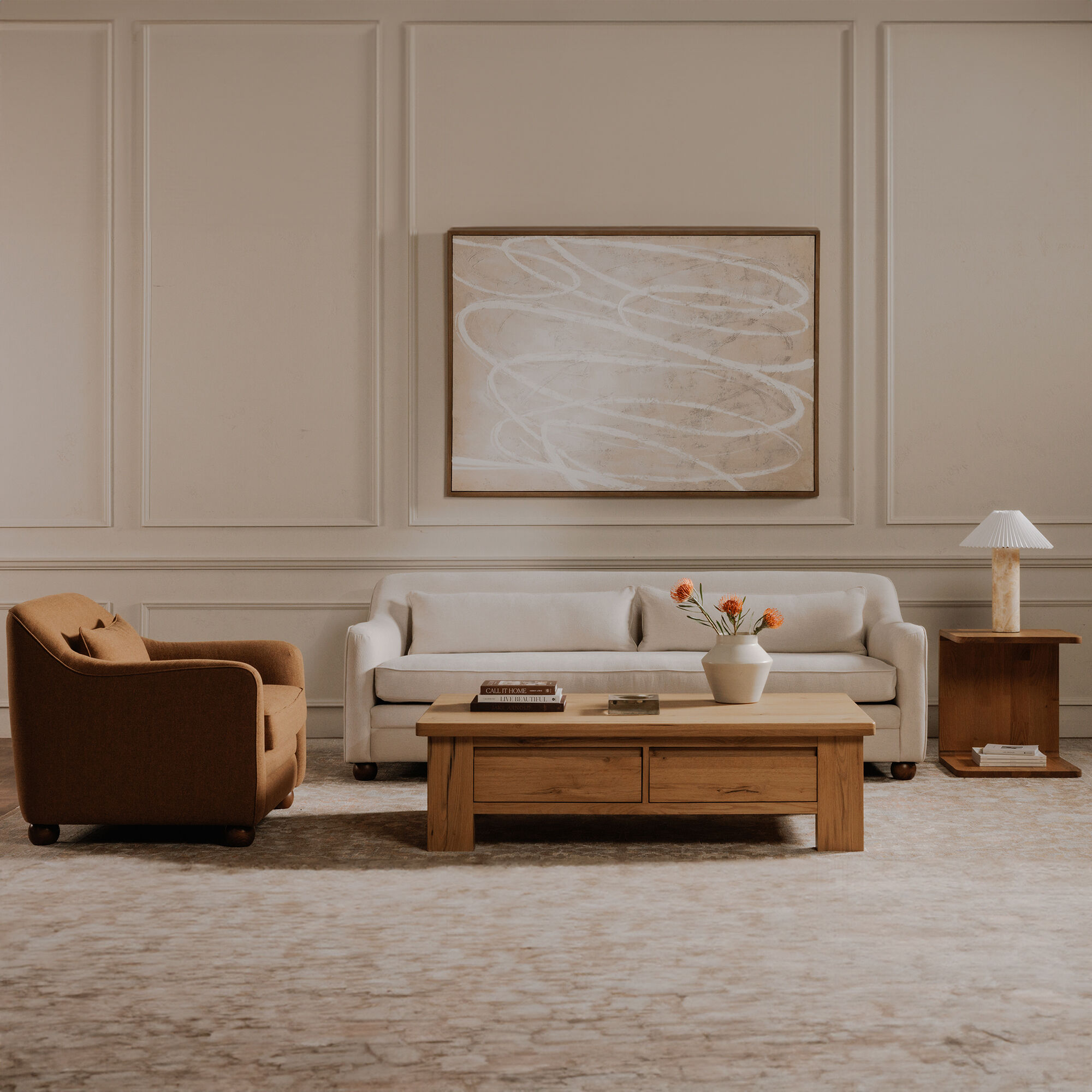 Amira Orange Accent Chair