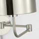 Barbara Barry Go Lightly 8.75 inch 15.00 watt Polished Nickel Swing Arm Wall Light