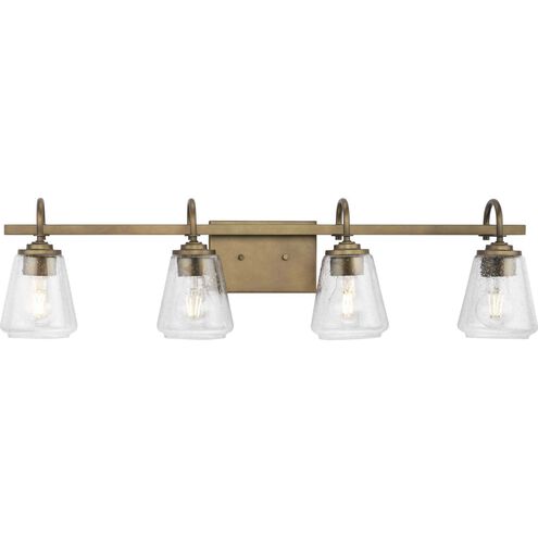 Martenne 4 Light 31.87 inch Aged Bronze Bathroom Vanity Light Wall Light