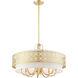 Calinda 9 Light 30 inch Soft Gold Pendant Chandelier Ceiling Light