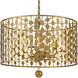 Layla 6 Light 23.75 inch Antique Gold Chandelier Ceiling Light