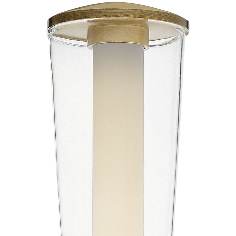 Elin LED 23 inch Lacquered Brass Vanity Light Wall Light, Vertical