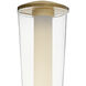 Elin LED 23 inch Lacquered Brass Vanity Light Wall Light, Vertical