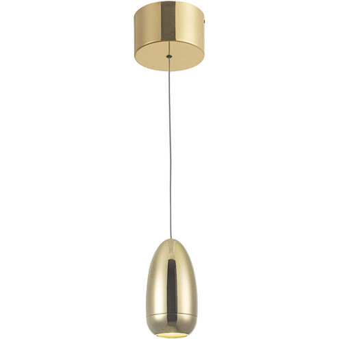 Royal Pearl LED 13.2 inch Gold Leaf Pendant Ceiling Light