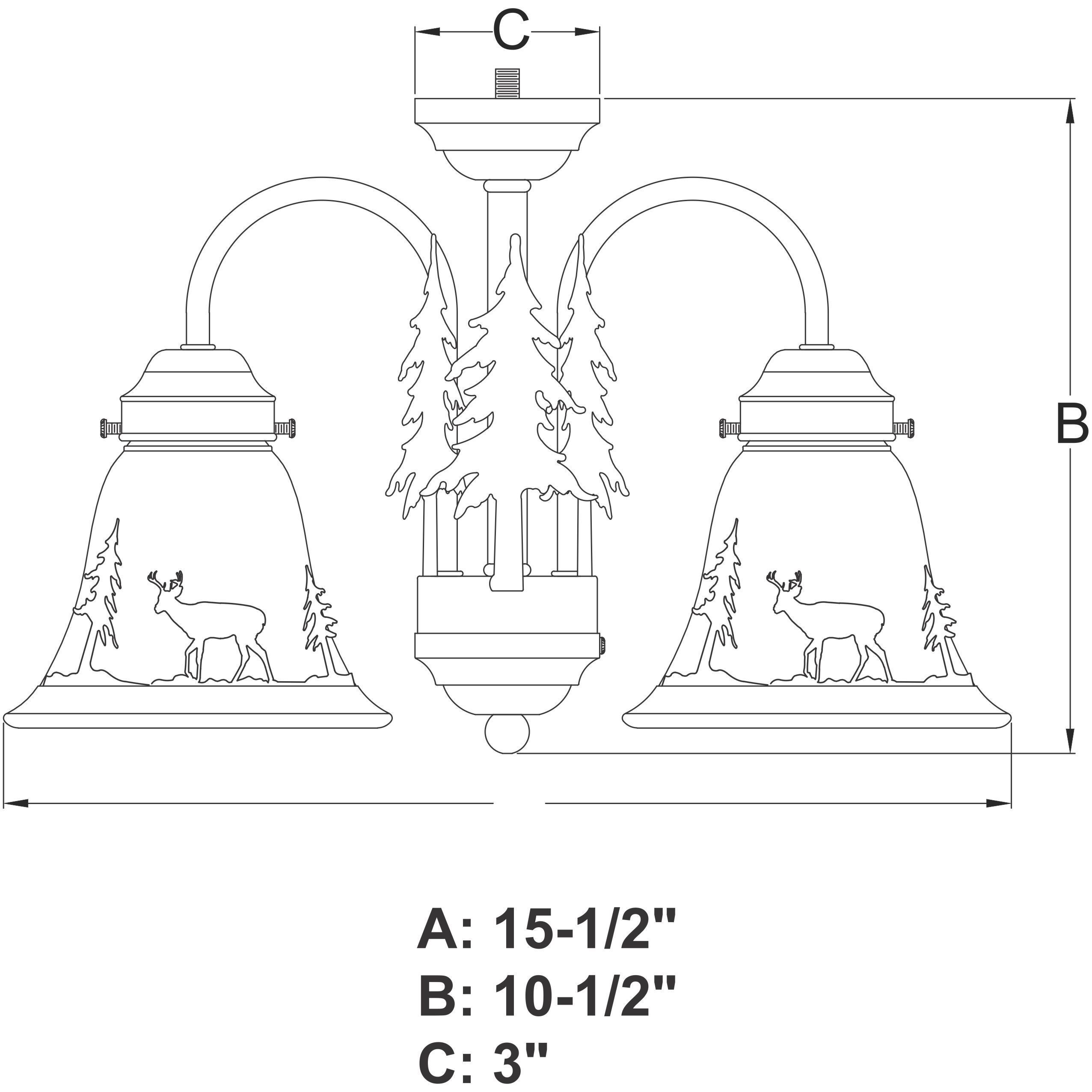 Bryce LED Burnished Bronze Convertible Light Kit