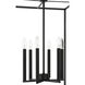 Signature 6 Light 18 inch Flat Black Foyer Light Ceiling Light