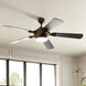 Humble 60 inch Character Bronze with Black Blades Ceiling Fan