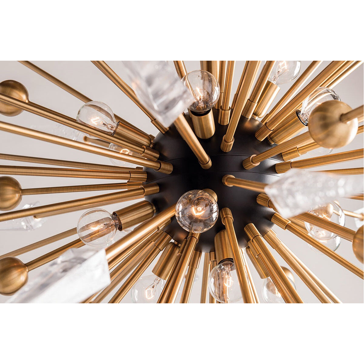 Sparta 18 Light 48 inch Aged Brass Chandelier Ceiling Light