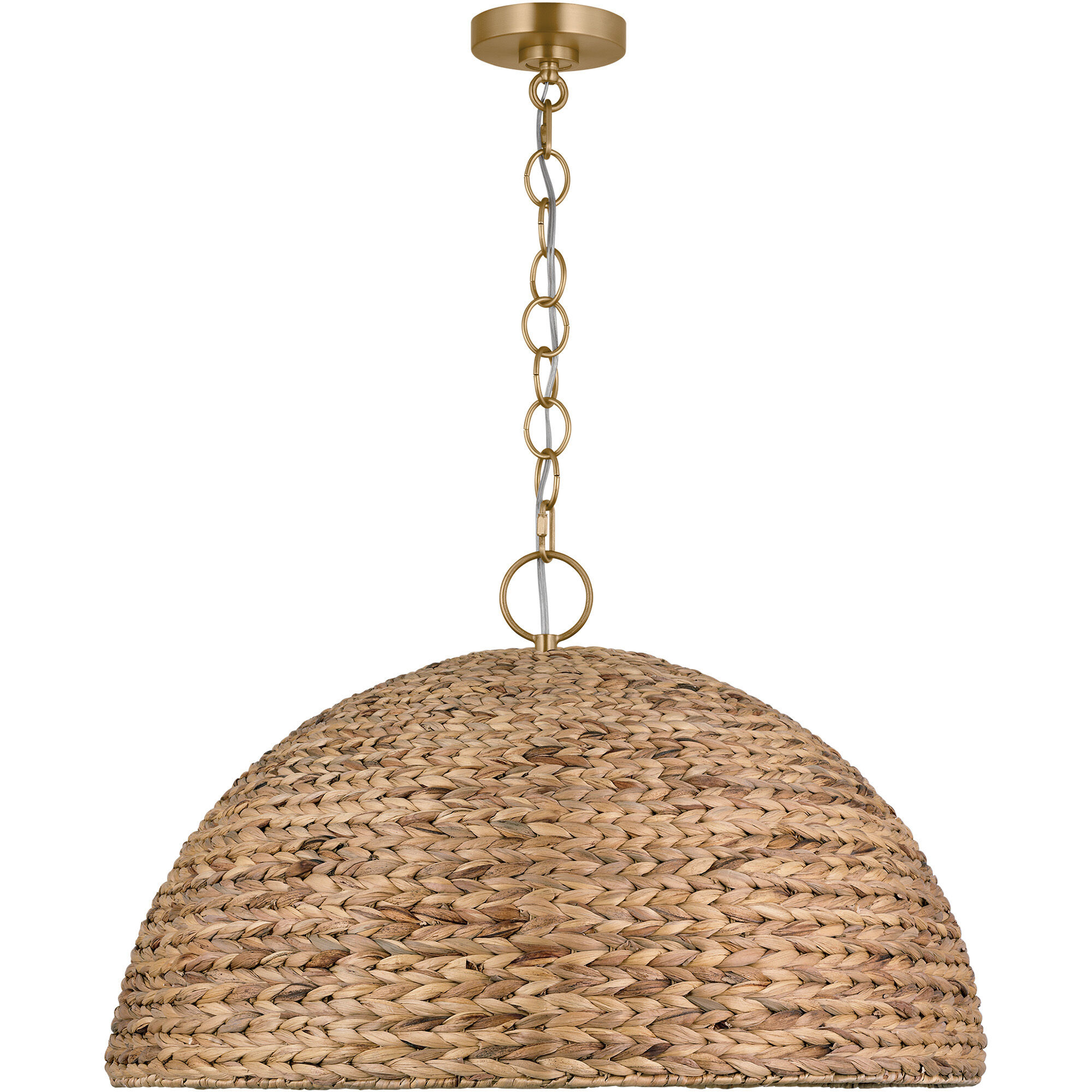 ED Ellen DeGeneres Cay 3 Light 36 inch Burnished Brass Pendant Ceiling Light
