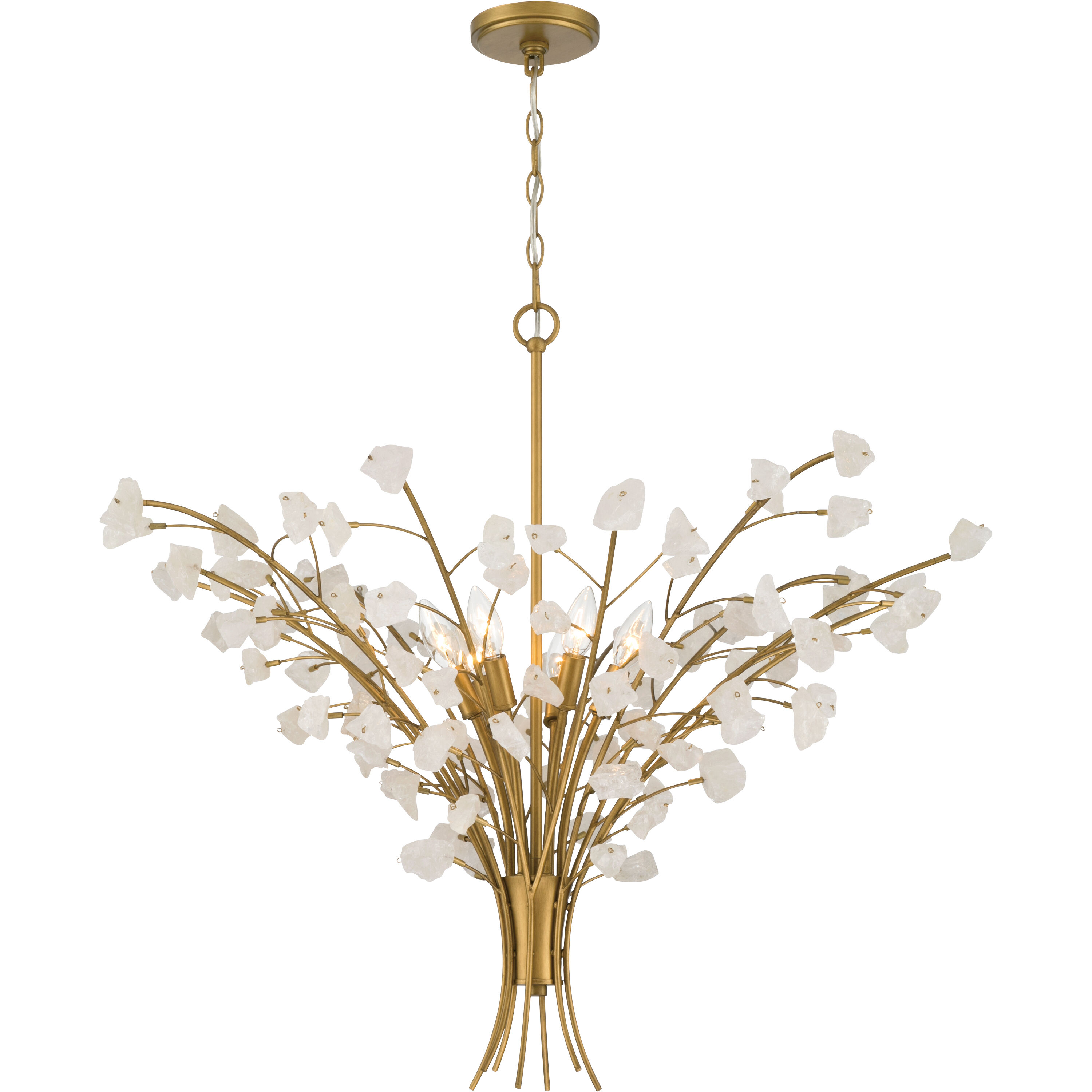 Ramus 6 Light 36 inch Painted Legacy Brass Chandelier Ceiling Light