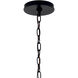 Malene 6 Light Black Chandelier Ceiling Light, 1 Tier Small