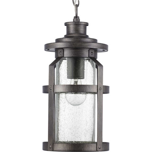 Haslett 1 Light 8 inch Antique Pewter Outdoor Hanging Lantern