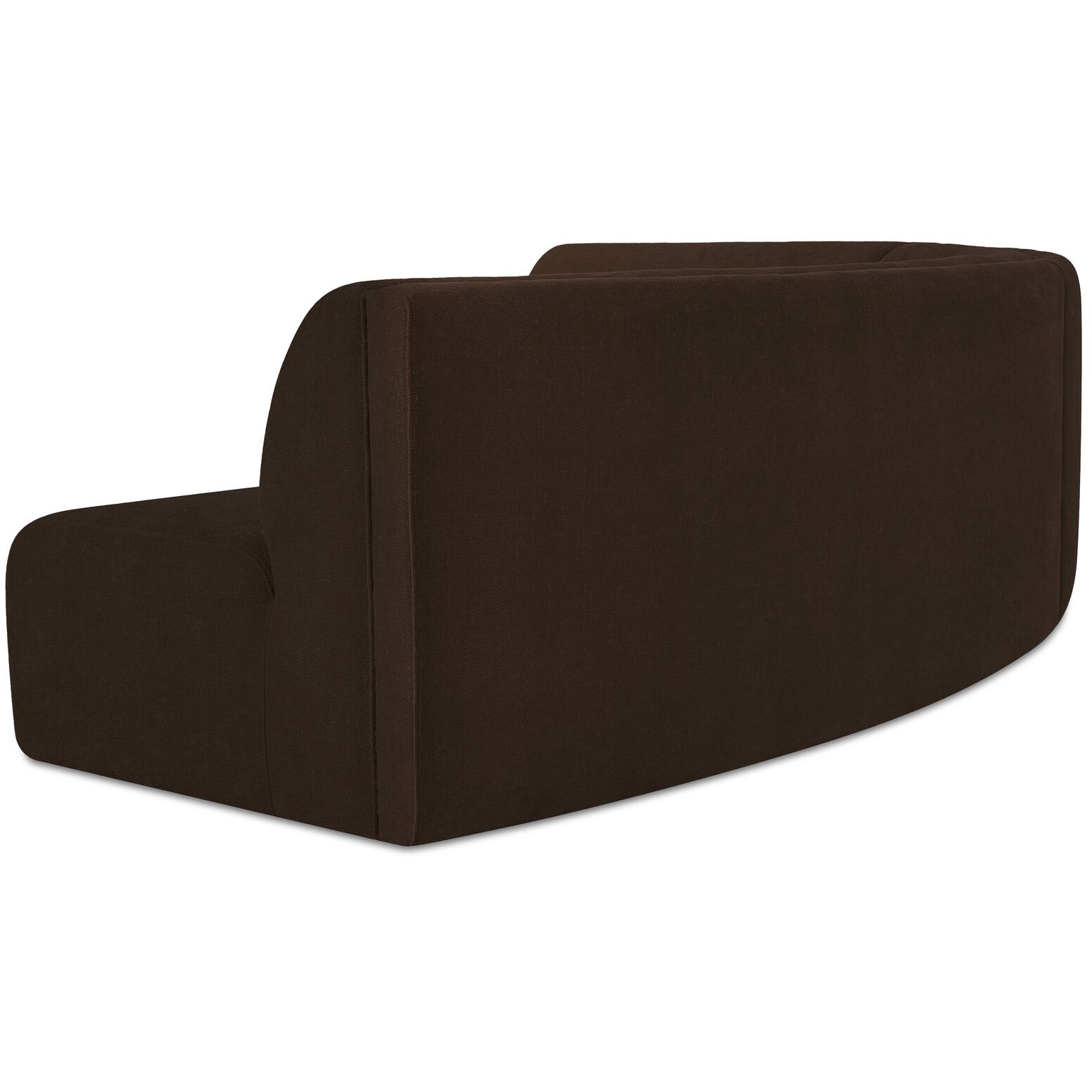 Naomi Brown Concave Modular Sectional, 3 Piece