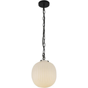 Alora Mood Cherise 1 Light 11.88 inch Matte Black Pendant Ceiling Light