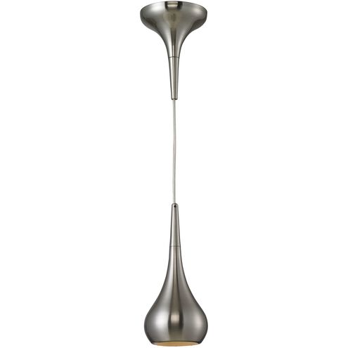 Lindsey 1 Light 4 inch Satin Nickel Mini Pendant Ceiling Light