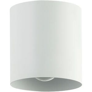 Theron 1 Light 4.75 inch Matte White Flush Mount Ceiling Light