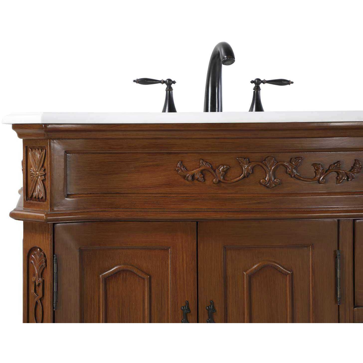 Danville 36 X 36 inch Teak Bathroom Vanity Cabinet