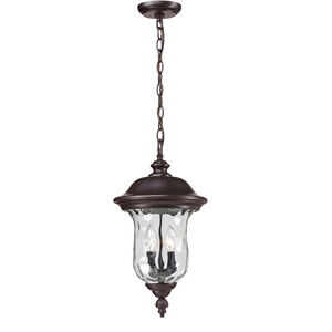 Armstrong 2 Light 10 inch Bronze Outdoor Chain Mount Ceiling Fixture