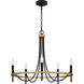 Legare 5 Light 26 inch Matte Black Chandelier Ceiling Light