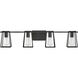 Filmore 33.5 inch Black Vanity Light Wall Light
