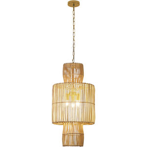 Canada 1 Light 16 inch Natural White Chandelier Ceiling Light
