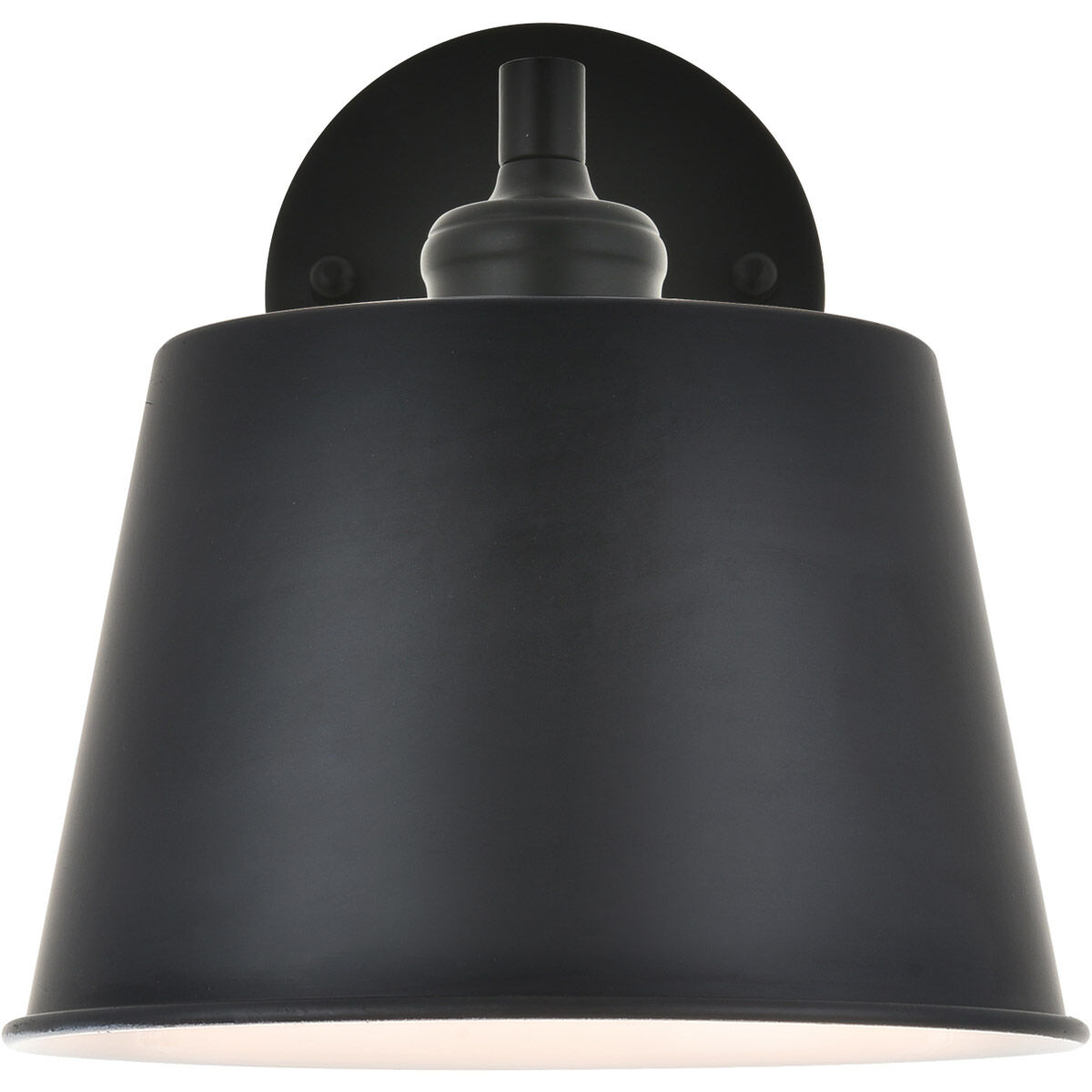 Nota 1 Light 8 inch Black Wall Sconce Wall Light