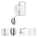 Isotope 1 Light 6.75 inch Polished Nickel Wall Sconce Wall Light