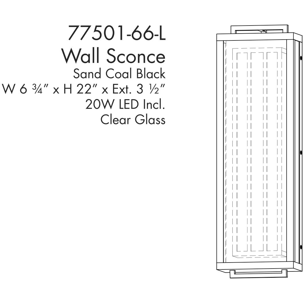 Eastly Outdoor Wall Sconce in Sand Coal, Great Outdoors