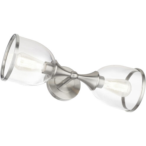 Ashridge 2 Light 6.5 inch Brushed Nickel Vanity Wall Sconce Wall Light