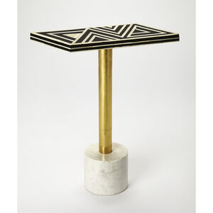 Bone Inlay Draper Bone Inlay 22 X 15 inch Black Bone Inlay Accent Table
