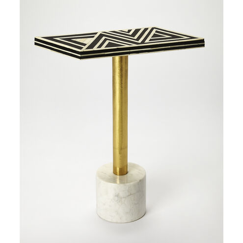 Bone Inlay Draper Bone Inlay 22 X 15 inch Black Bone Inlay Accent Table