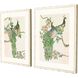 Animals Collection Rubbed Ivory Wood Shadow Box Style With Destressed Edges Framed Art