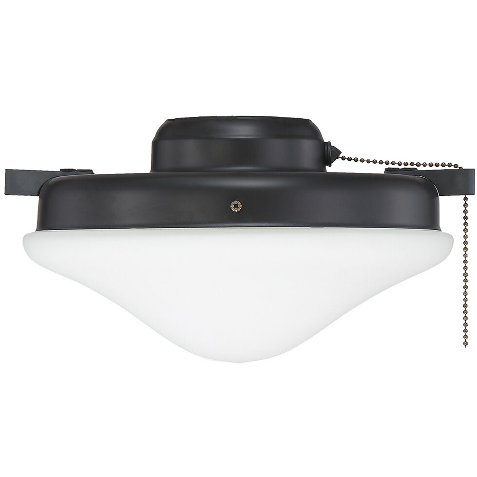 Traditional LED Matte Black Ceiling Fan Light Kit