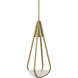 Nefertiti 1 Light 10 inch Brushed Brass Pendant Ceiling Light