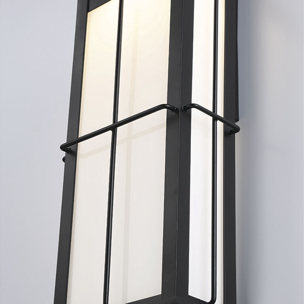 Bensa LED 14.75 inch Black Outdoor Wall Sconce