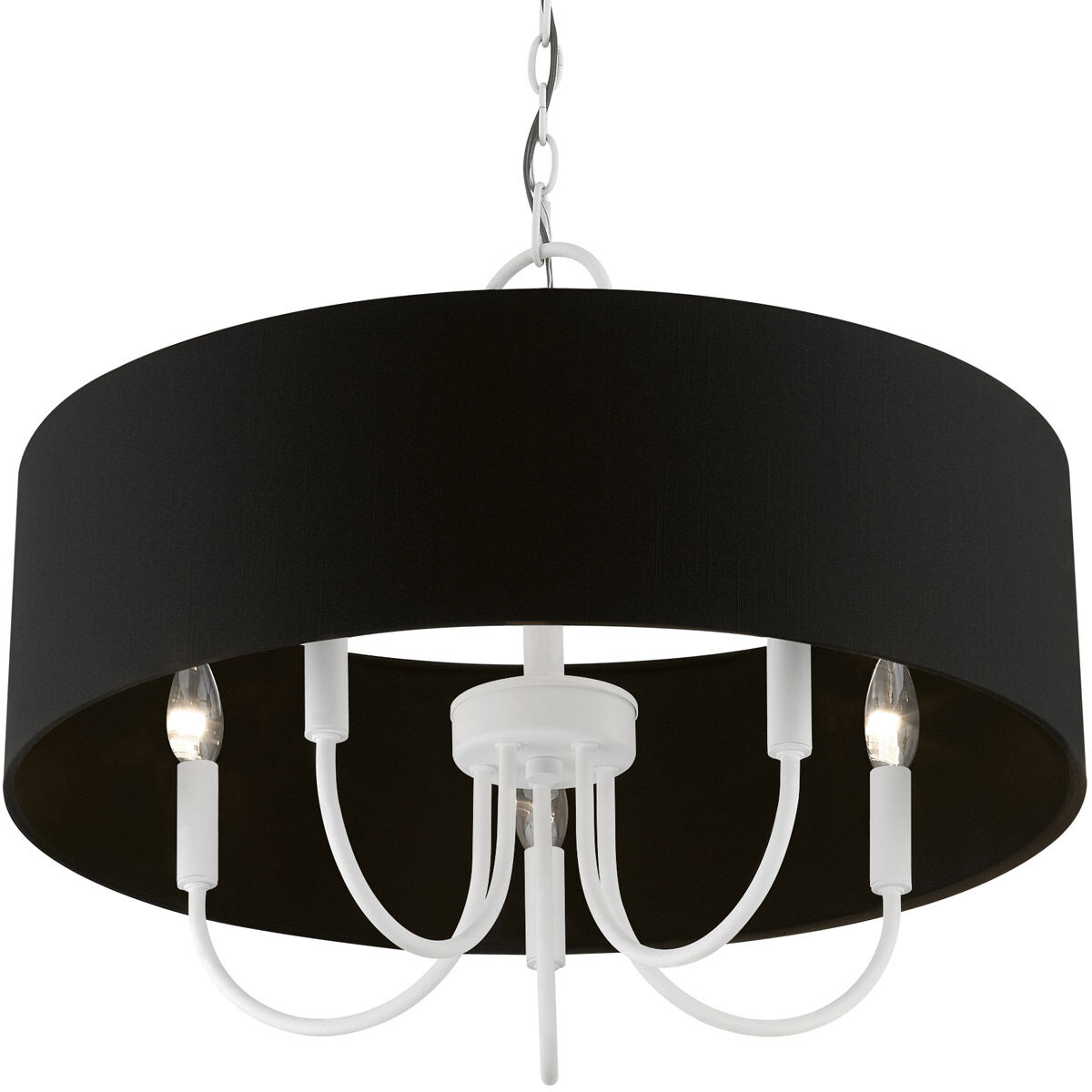 Huntington 5 Light 23 inch White Pendant Chandelier Ceiling Light