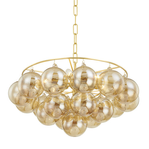 Mimi 6 Light 23 inch Aged Brass Chandelier Ceiling Light