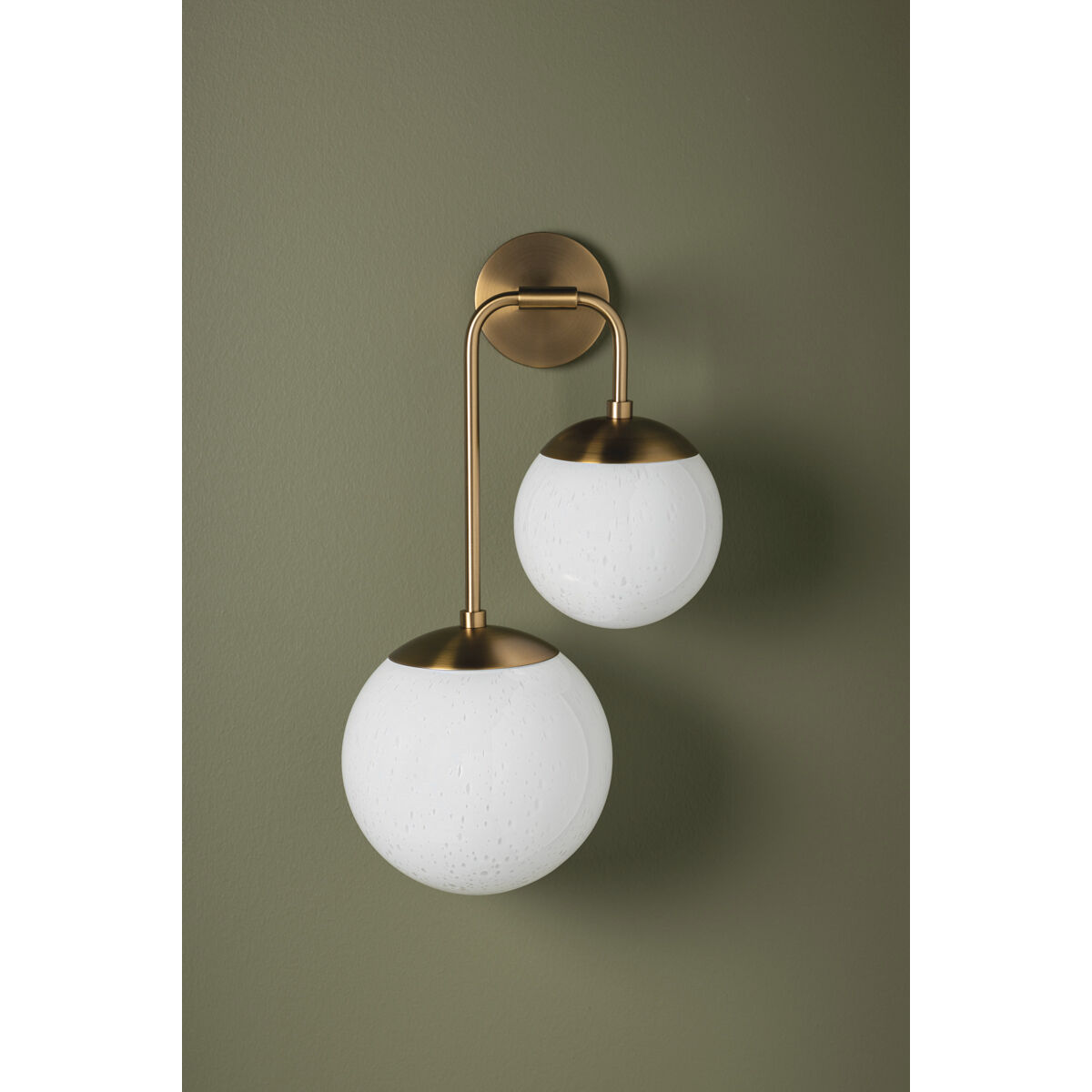Brogan 2 Light 12.75 inch Patina Brass Wall Sconce Wall Light