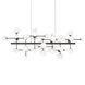 Nebula LED 68.75 inch Satin Black Chandelier Ceiling Light in Standard Suspension