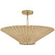 Delia 4 Light 23.5 inch Heritage Brass Convertible Chandelier Ceiling Light