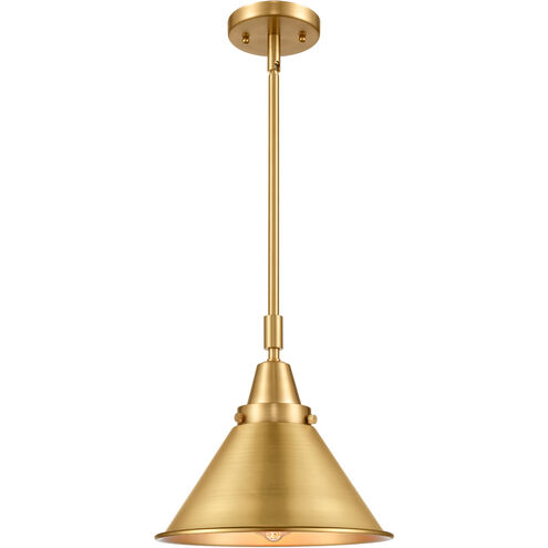 Franklin Restoration Briarcliff LED 10 inch Satin Gold Mini Pendant Ceiling Light