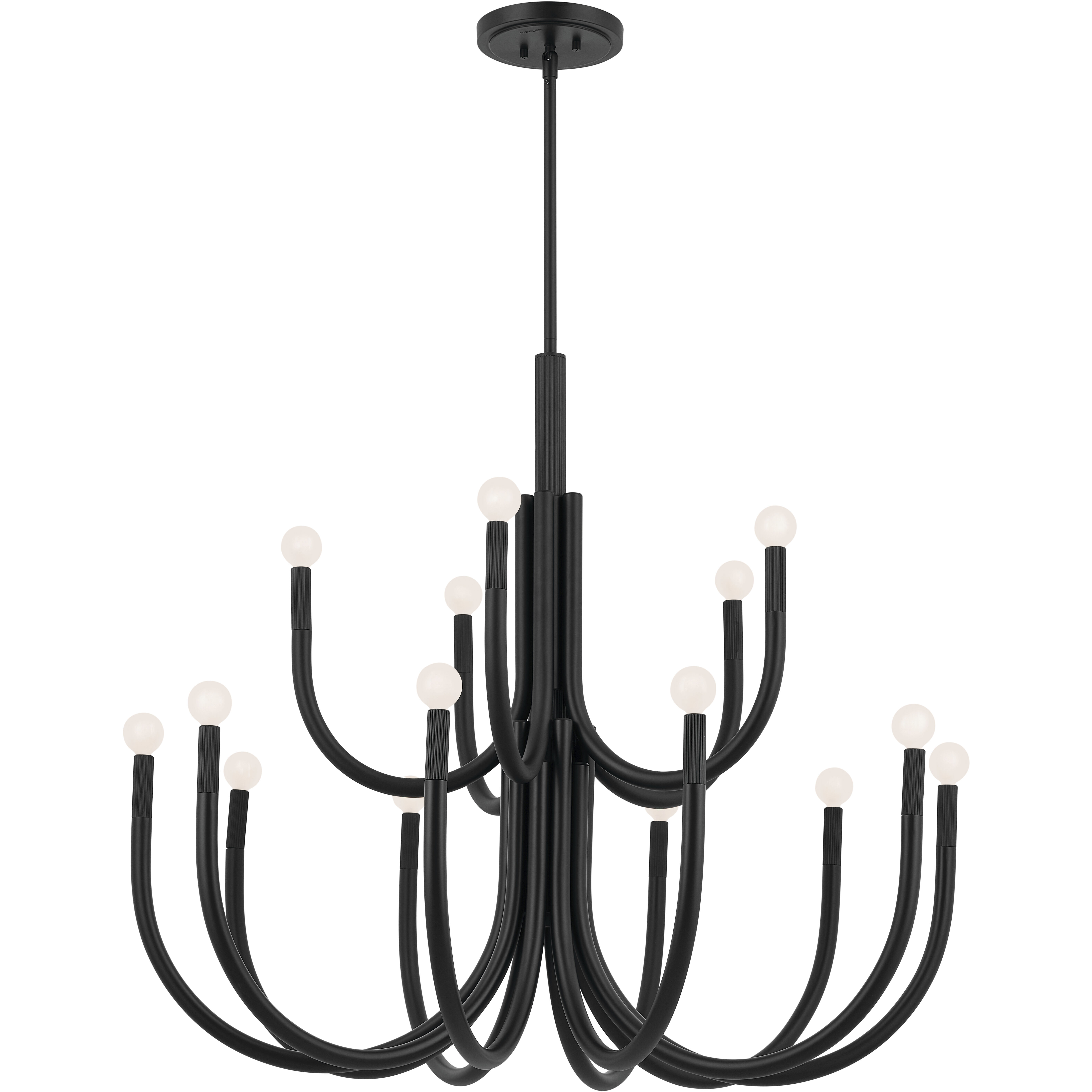 Odensa LED 40.25 inch Black Chandelier Ceiling Light