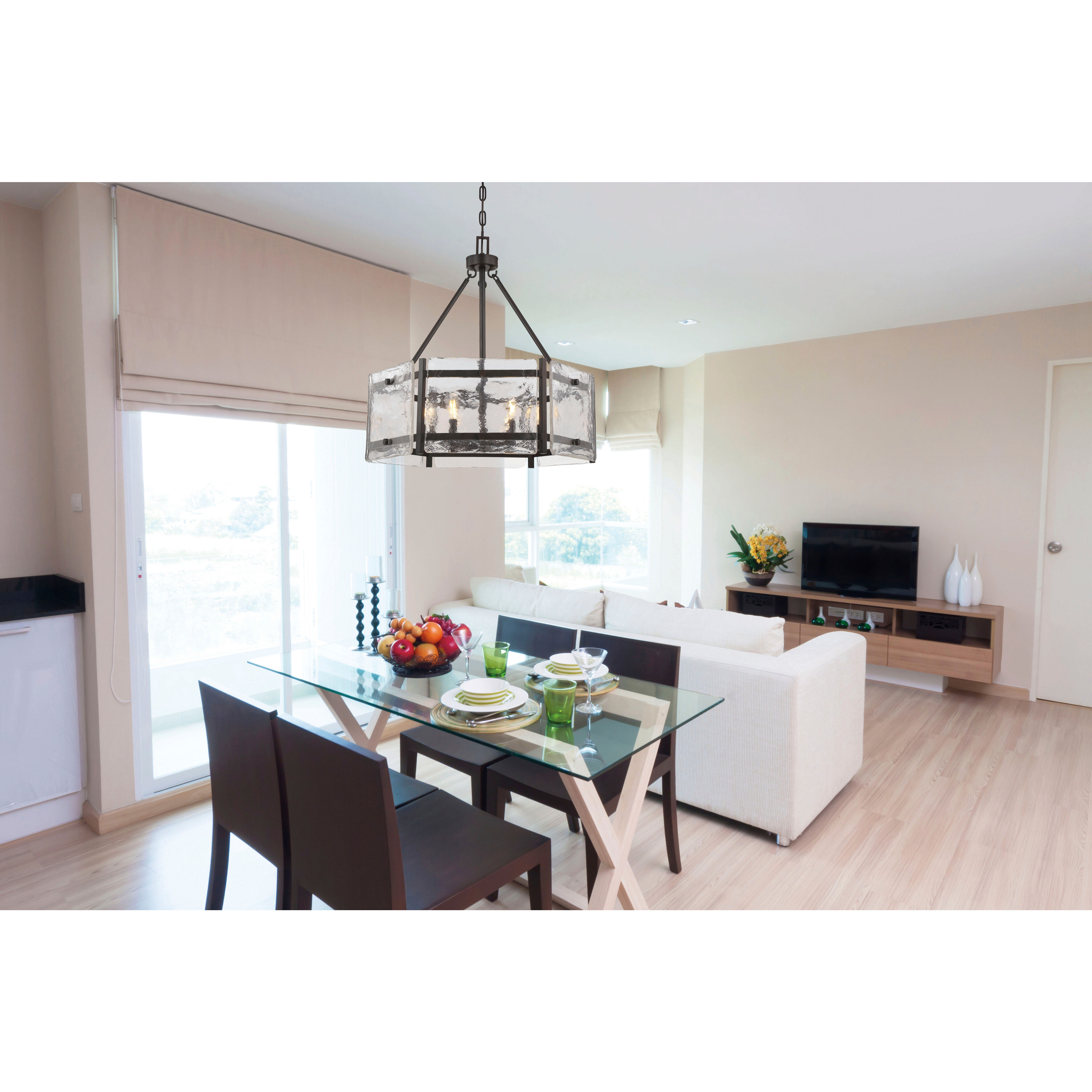 Glenwood 6 Light 27 inch English Bronze Pendant Ceiling Light